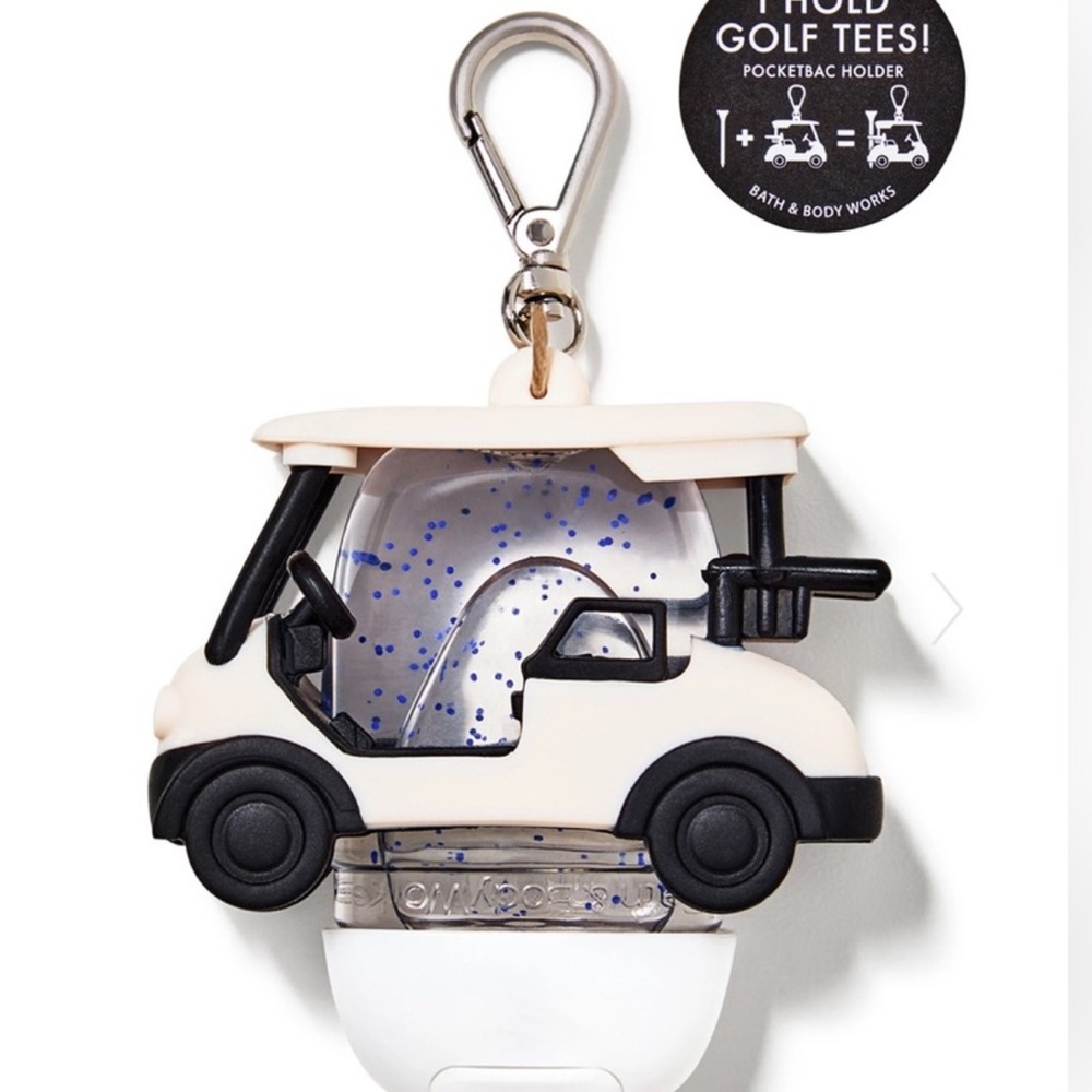 Golf Cart Pocketbac Holder - Cream and Black